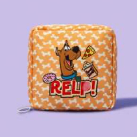 Scooby-Doo "Relp!" Orange Zipper Pouch – Cartoon Treat Design - Picture 1 of 2